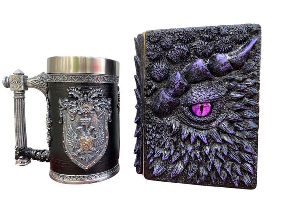 Подарунковий набір Кухоль 3D Щит і Корона та Блокнот 3D «Око Ілюзій»