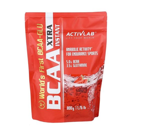 Амінокислота BCAA для спорту Activlab BCAA Xtra Instant +L-Glutamine 800 g /80 servings/ Watermelon