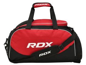 Спортивна сумка RDX R1 Duffel Bag with Backpack Straps Black/Red (GKB-R1B)