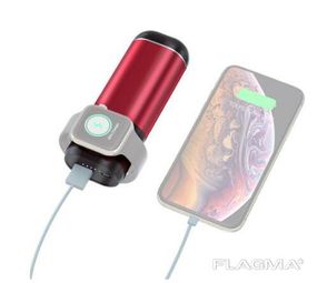 Power Bank 3 в 1 (Iphone Apple Watch AirPods) Бордовый