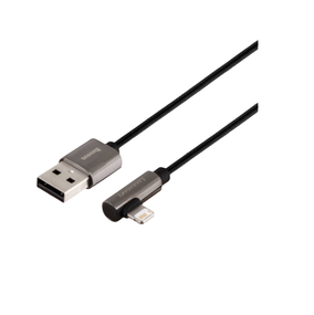 Кабель USB Lightning BASEUS CALCS-A01 Legend Elbow 2,4A 2м чорний