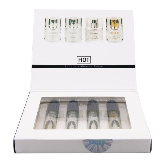 Набір жіночих парфумів з феромонами HOT LMTD Pheromone Perfume Women, 4x5 мл Sex Aura | Зображення 2