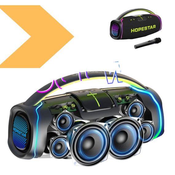 Колонка з мікрофоном Hopestar A65 - потужний звук у компактному корпусі (46063- A65_5999) | Зображення 1