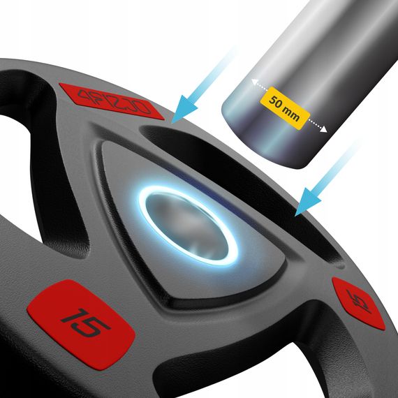 Гриф для штанги олімпійський Z-подібний 4FIZJO 120 см 50 мм (P-5905973401210) | Зображення 6