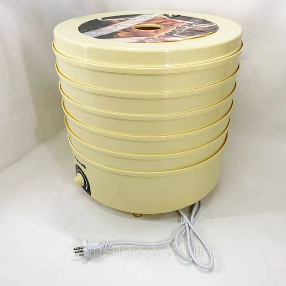 Дегидратор для овощей VILGRAND VDF520-20 520 Вт 20 Л, Сушилка для мяса и овощей Сушарки фруктов KL-46 | Зображення 3