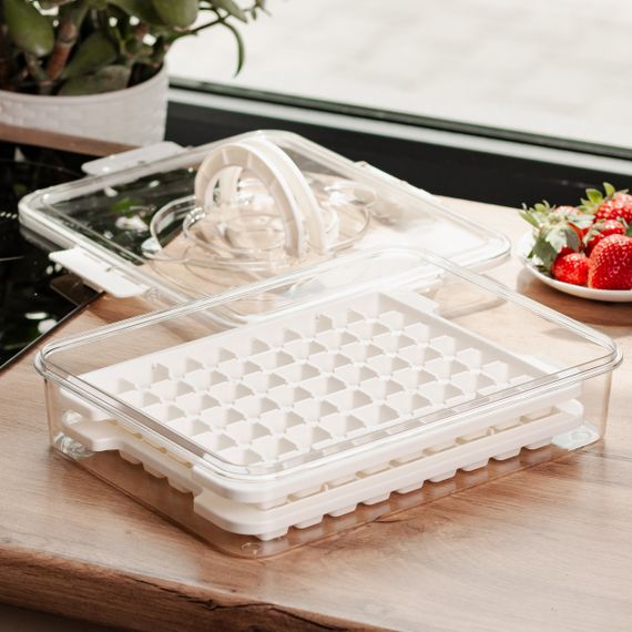 Контейнер для заморожування льоду 126 відсіків 30,5х24х7 см Бежевий HP-27-8 | Зображення 2