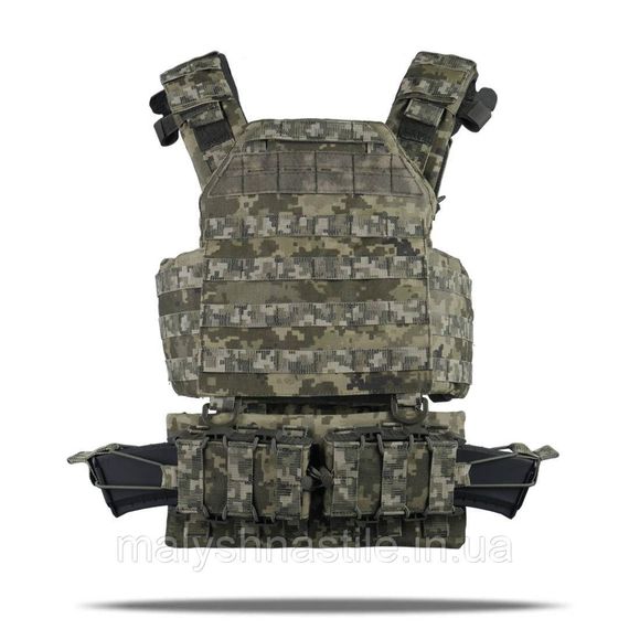 Комплект №4: Плитоноска Kiborg GU gen.2 + 2 підсумки з балістичним захистом 1 класу Pixel | Зображення 3