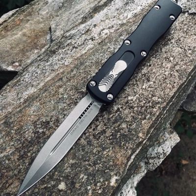 Нож Microtech Dirac Delta Double Edge Stonewash (227-10) | Зображення 4