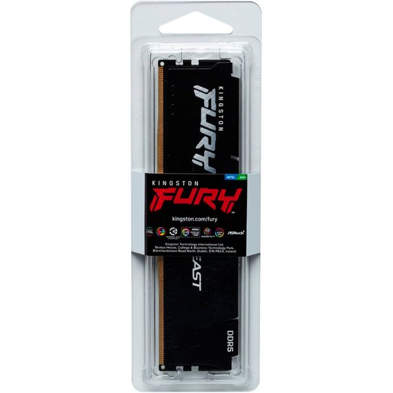 Модуль пам'яті для комп'ютера DDR5 16GB 6000 MHz Kingston Fury (ex.HyperX) (KF560C36BBE2-16) | Зображення 4