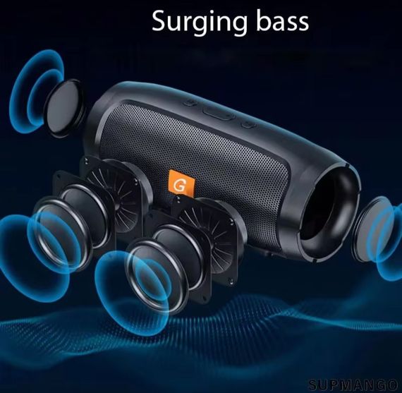 Портативна бездротова блютуз Bluetooth колонка з ФМ радіо | Зображення 9