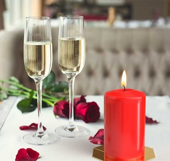 Свічка столова циліндр Bispol AURA Candles sw60/150-030 Червонй | Зображення 8