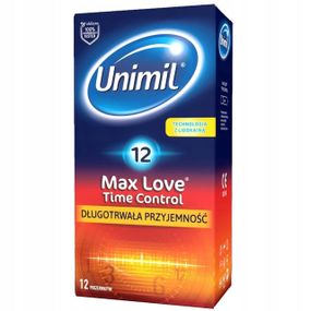 Презервативы UNIMIL BOX 12 MAX LOVE TIME CONTROL sexstyle