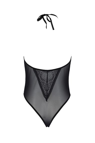 Боди Passion DROSERA BODY black, XXL/XXXL, высокие вырезы, верх на завязках | Зображення 3