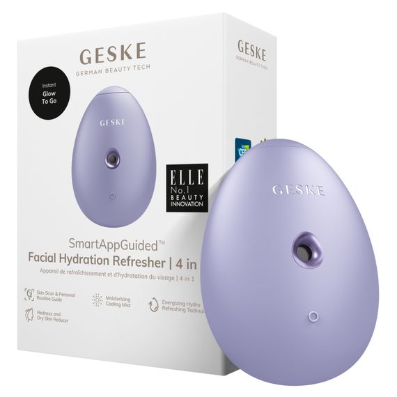 Електронний освіжувач для зволоження обличчя GESKE Facial Hydration Refresher 4в1 purple