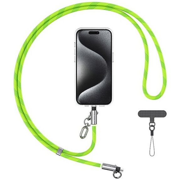 Дата кабель-шнурок Usams US-SJ746 Type-C to Lightning 30W (1.2m) Green