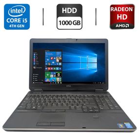 Ноутбук Б-клас Dell Latitude E6540 / 15.6" (1920x1080) TN / Intel Core i5-4310M (2 (4) ядра по 2.7 - 3.4 GHz) / 8 GB DDR3 / 1000 GB HDD / AMD Radeon HD 8790M, 2 GB GDDR5, 128-bit / WebCam / DVD-ROM б/в