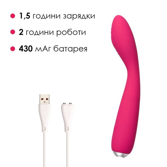 Вібратор для клітора та точки G Svakom Iris Plum Red | Зображення 3