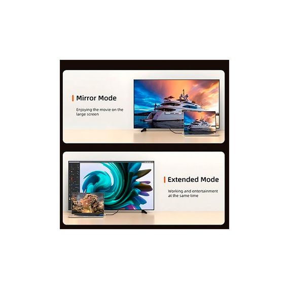Кабель мультимедійний USB-C to HDMI 2.0m Cabletime (CA914258) | Зображення 3