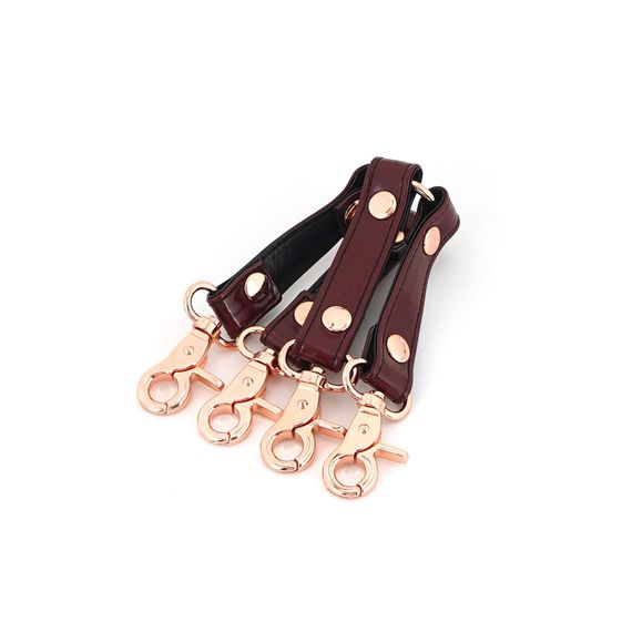 Шкіряна хрестовина Liebe Seele Wine Red Hogtie Бордова One Size | Зображення 2