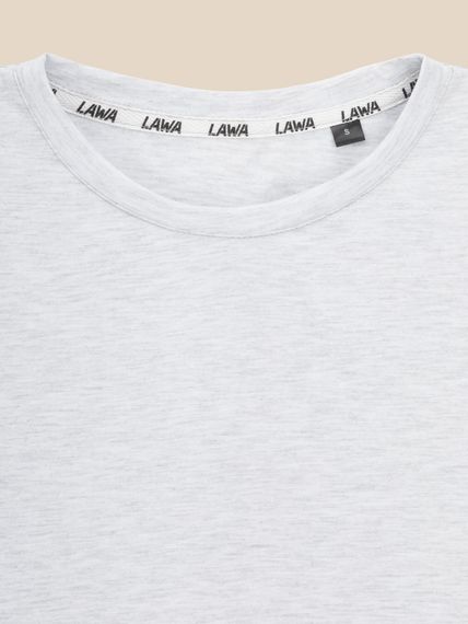Футболка однотонна жіноча LAWA WBC02301 XL Світло-сірий меланж shop (2000999613876) | Зображення 1