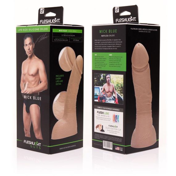 Фалоімітатор Fleshlight Guys: Mick Blue Dildo, за зліпком пеніса Sex Aura | Зображення 2