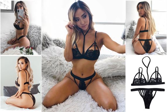 Еротичний комплект Babydoll L Чорний 1017 | Зображення 6