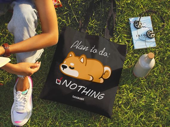 Екошопер BookOpt BK4061 Plan to do: NOTHING чорний | Зображення 7