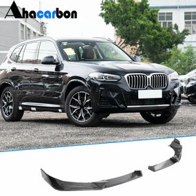 Накладка на передній бампер Lip (для M-Sport 2022-2024, Карбон) для BMW X3 G01 2018- рр