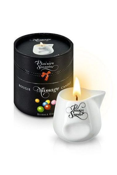 Распродажа!!! Массажная свеча Plaisirs Secrets Bubble Gum 80 мл (срок 03.2026) sexstyle