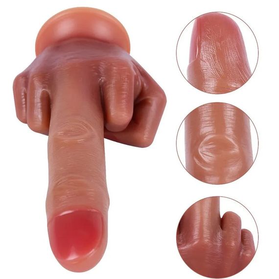 Большой фаллоимитатор для фистинга Dildo Middle Finger 210*37 mm | Зображення 5