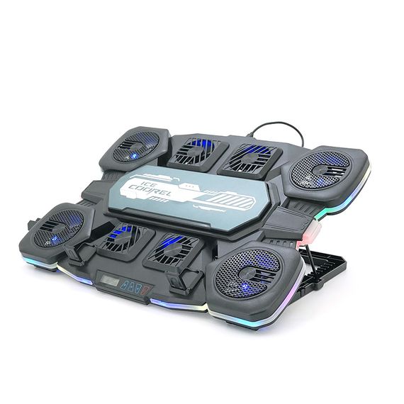 Подставка под ноутбук IceCoorel Q10, до17", fan4-70x15/2-50x15/2-60x15мм | Зображення 1