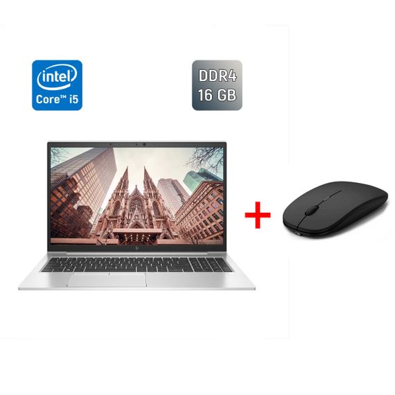Ультрабук Б-класс HP EliteBook 850 G7 / 15.6" (1920x1080) IPS / Intel Core i5-10310U (4 (8) ядра по 1.7 - 4.4 GHz) / 16 GB DDR4 / 256 GB SSD / Intel UHD Graphics / WebCam / HDMI / Fingerprint б/у + Подарок Беспроводная мышь / USB
