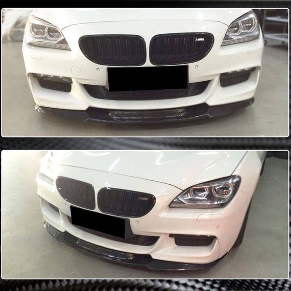 Накладка на передній бампер Lip V2 (для M-Sport, Карбон) для BMW 6 F12/F13/F06 2011-2018 рр | Зображення 2