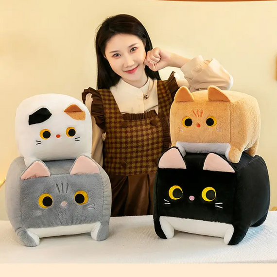 Іграшка Котокуб Дитячий, м'який квадратний кіт 20 см знижка