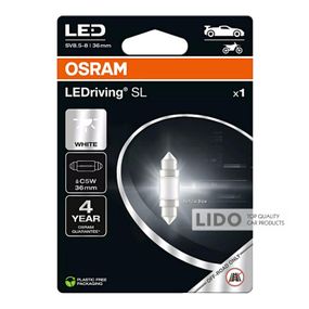 Лампа OSRAM C5W 12V 0,6W SV8.5-8 36 мм LEDrivin SL 6418DWP-1BL