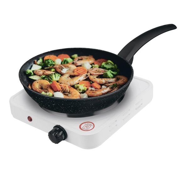 Плита електрична 1000W, на одну конфорку, H-002F / Настільна електроплита | Зображення 5