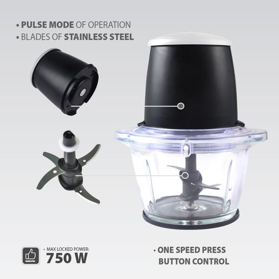 Кухонний подрібнювач-чопер Maestro MR-582 для нарізання подрібнення та змішування продуктів | Зображення 3