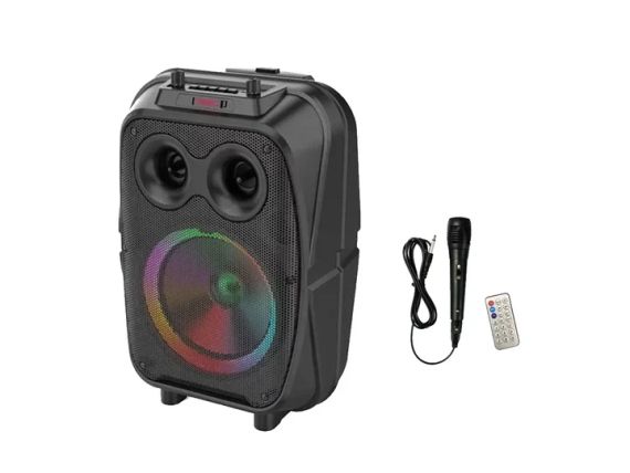 Портативная Bluetooth колонка ZQS8120 с LED-подсветкой, микрофоном и FM-приемником (20 Вт) | Зображення 1