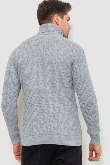 Гольф чоловічий, колір світло-сірий, 161R696 | Зображення 4