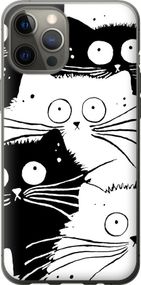 Чехол на iPhone 12 Pro Max Коты v2 "3565u-2054-17620"