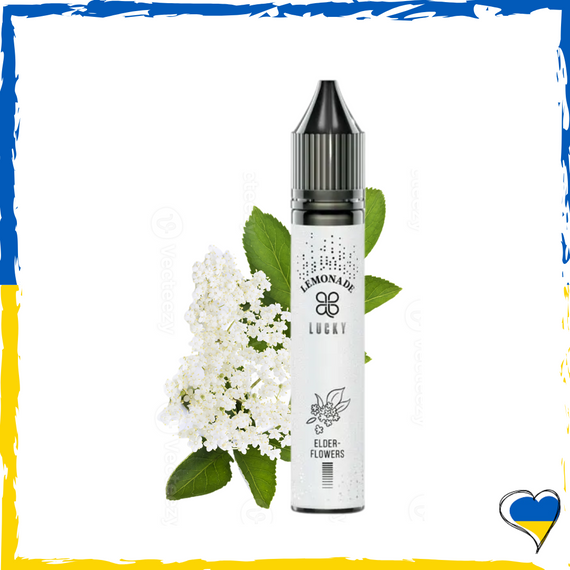Рідина для самозамісу Lucky Elder Flowers Lemonade 30 мл (5%) Лаккі сольова заправка для вейпу сигарет pod рідина для pod