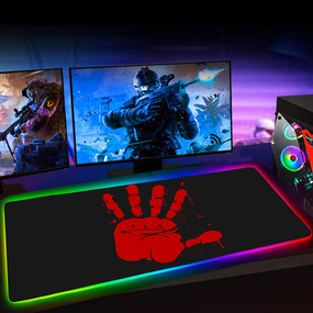 Ігрова поверхня SV RGB "Hand" з підсвічуванням 300x900x3mm для геймерів Чорний (sv2405-5)