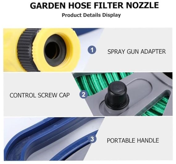 Гибкий поливочный шланг Garden Hose 10 м • Удлиняющийся шланг для сада огорода и дачи с универсальным подключением | Зображення 4