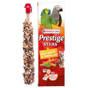 Лакомство для крупных и средних попугаев Versele-Laga Prestige Sticks Parrots Vegetables & Dandelion, 2 шт х 70 гр