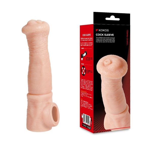 Насадка на член Kokos Cock Sleeve CS 012 L Sex Aura | Зображення 3
