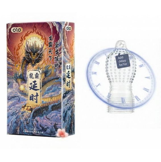 Презервативы Olo Dragon , с шипами и пролонгирующим эффектом sexstyle