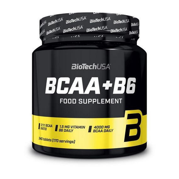 Амінокислоти БЦАА BCAA+B6 BioTech USA 340 таблеток