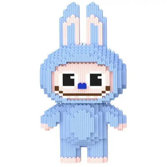 Конструктор Заєць монстр Лабубу 33 см, конструктор дитячий 3d, конструктор для дітей, 3131 деталі | Зображення 3