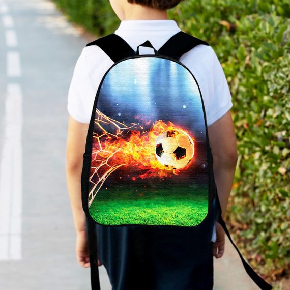 Рюкзак детский для футболиста 34х27см,городской ранец для мальчика футбол (00459)