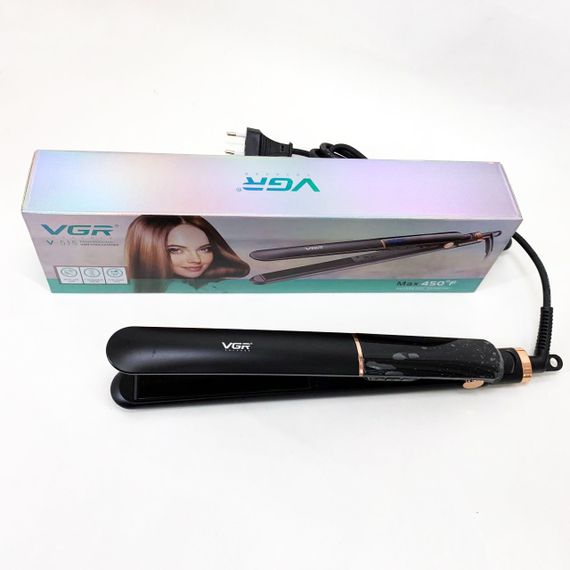 Утюжок-выпрямитель мощный VGR, Утюжок для волос узкий, Утюжок для ухода за волосами RP-72 | Зображення 1